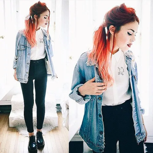 Jean jacket - chiếc áo không thể thiếu trong mùa thu