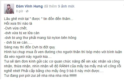 Bất ngờ với những hình ảnh già nua của Đàm Vĩnh Hưng