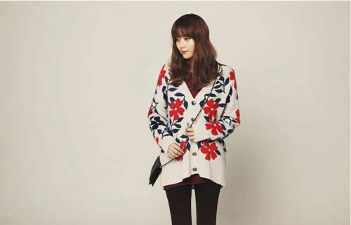 Giới trẻ thế giới diện cardigan họa tiết như thế nào?