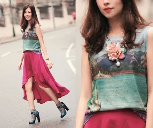 Street style cực chất đầy màu sắc cho phái đẹp xuống phố