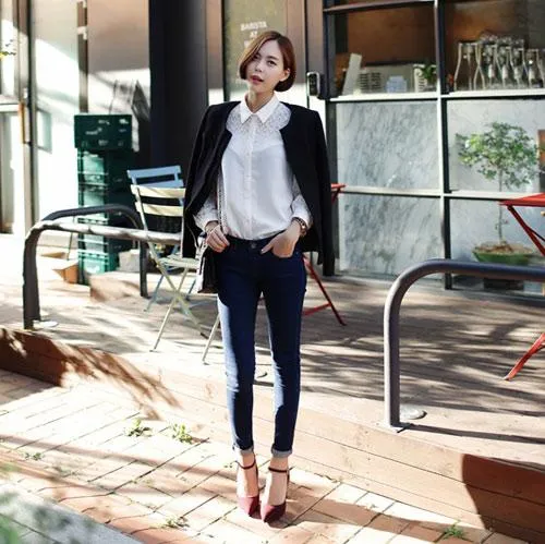 7 cách mặc quần skinny jean cực trendy cho nàng công sở