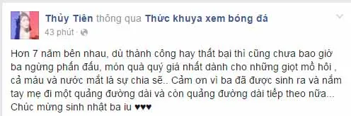 Thủy Tiên chia sẻ hạnh phúc bất ngờ mừng sinh nhật Công Vinh