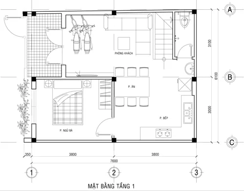 Thiết kế nhà 2 tầng và nội thật chỉ với 500 triệu đồng