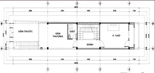 Xây nhà giá rẻ với chi phí 750 triệu cho nhà 4 tầng