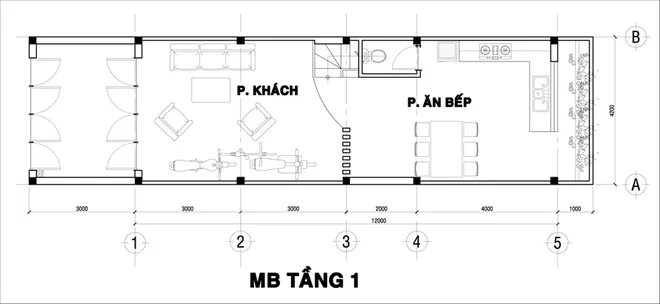 Xây nhà 3 tầng chỉ 770 triệu đồng có mặt tiền nổi bật