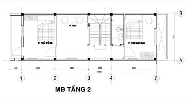 Xây nhà 3 tầng chỉ 770 triệu đồng có mặt tiền nổi bật