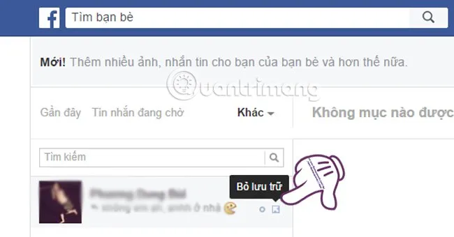 Cách đơn giản để khôi phục lại tin nhắn đã xóa ở facebook