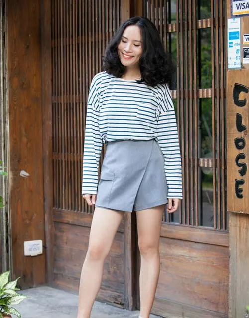quần giả váy 