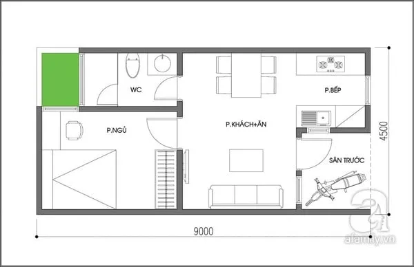                Xây nhà cấp 4 tiện nghi ở thành phố với giá 200 triệu