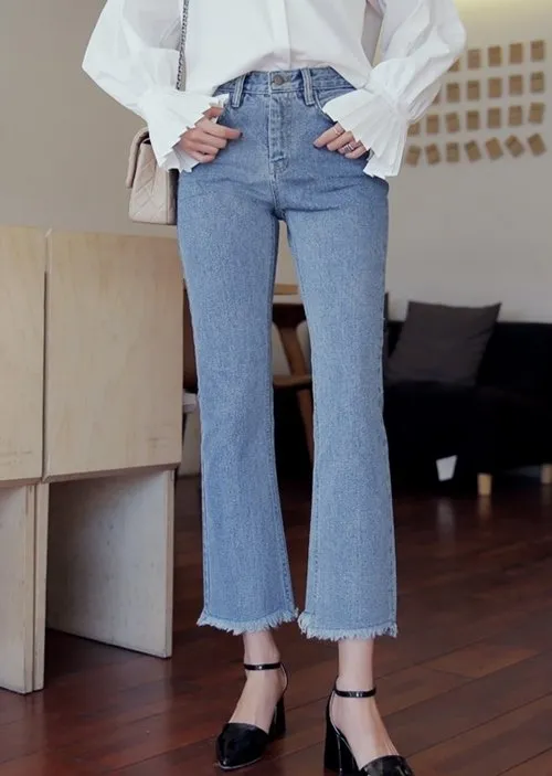 6 nguyên tắc không được quên với jeans lửng ống rộng