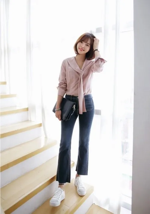 6 nguyên tắc không được quên với jeans lửng ống rộng