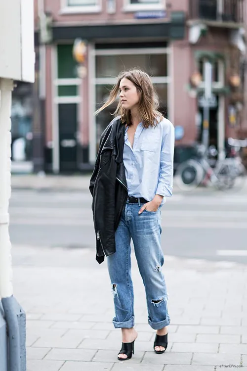 10 cách biến tấu sành điệu cùng quần baggy jean