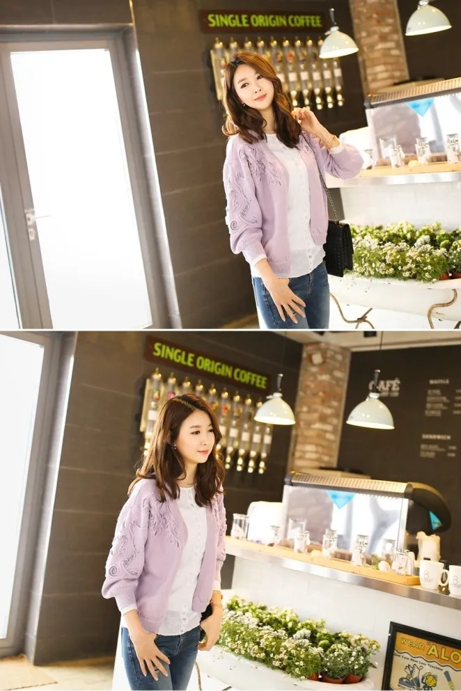 Cardigan ngắn thanh lịch tôn dáng quý cô công sở ngày giao mùa