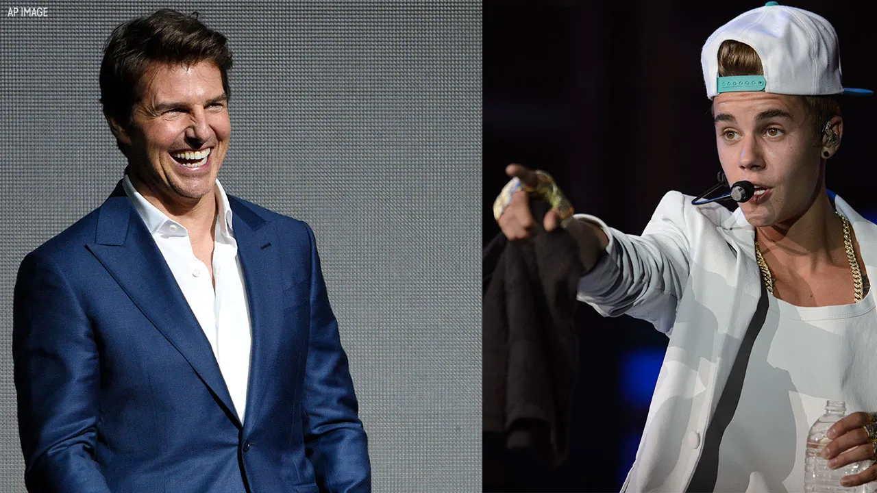 Káº¿t quáº£ hÃ¬nh áº£nh cho justin bieber vs Tom Cruise