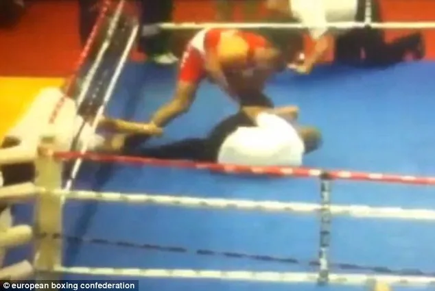 The light-heavweight then proceeded to land a barrage of punches on the referee until security intervened 