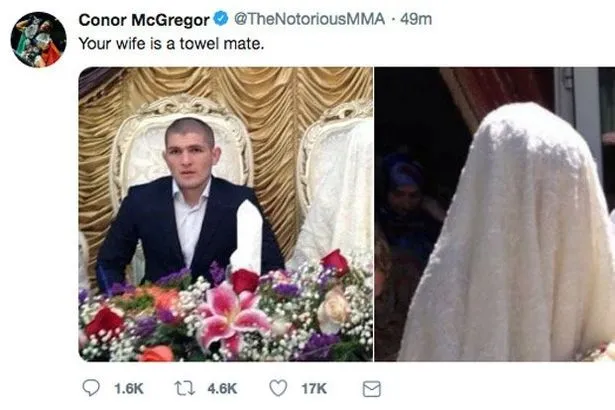 Lá»¡ dáº¡i cÃ´ng kÃ­ch vá»£ Khabib, McGregor nhanh tay xÃ³a tweet nhÆ° chÆ°a cÃ³ gÃ¬ xáº£y ra