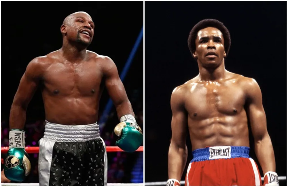 Mayweather nổi đóa vì đứng sau Sugar trên BXH tay đấm hạng dưới trung hay nhất mọi thời đại