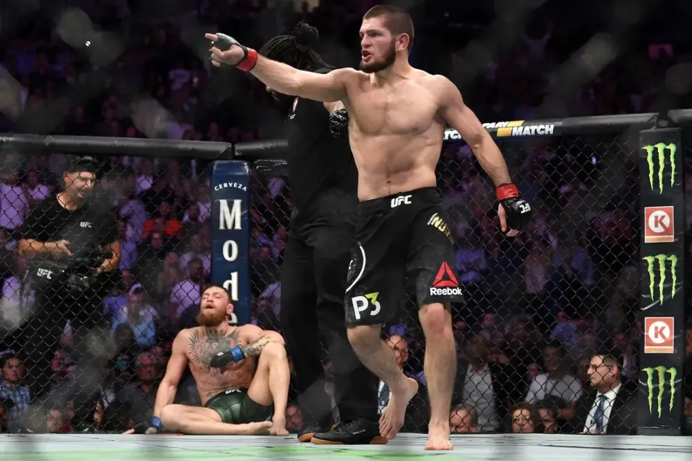 Khabib Nurmagomedov giành chiến thắng trước Conor McGregor tại UFC 229.