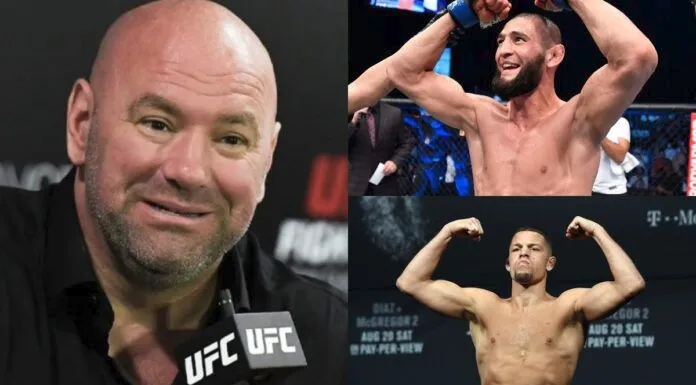 Dana White: Chúng tôi sẽ nói chuyện với Nate Diaz về Khamzat Chimaev