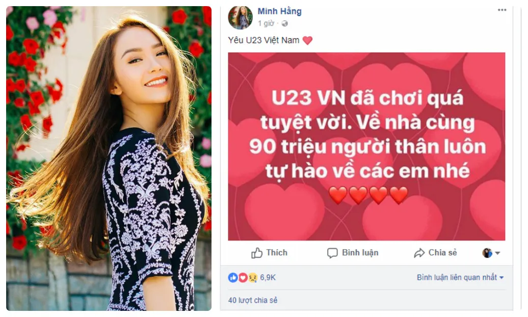 Các mỹ nhân Việt thay nhau an ủi U23 Việt Nam - Bóng Đá