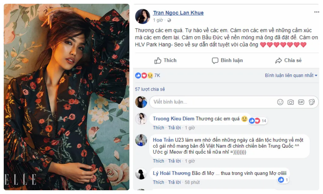Các mỹ nhân Việt thay nhau an ủi U23 Việt Nam - Bóng Đá