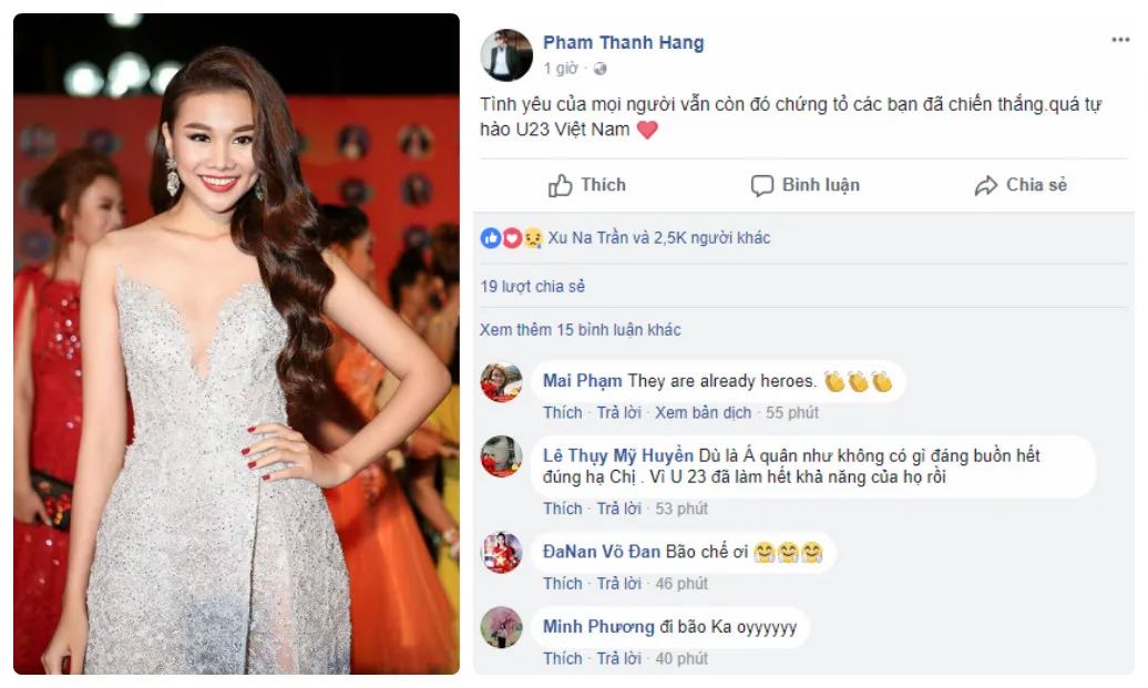 Các mỹ nhân Việt thay nhau an ủi U23 Việt Nam - Bóng Đá