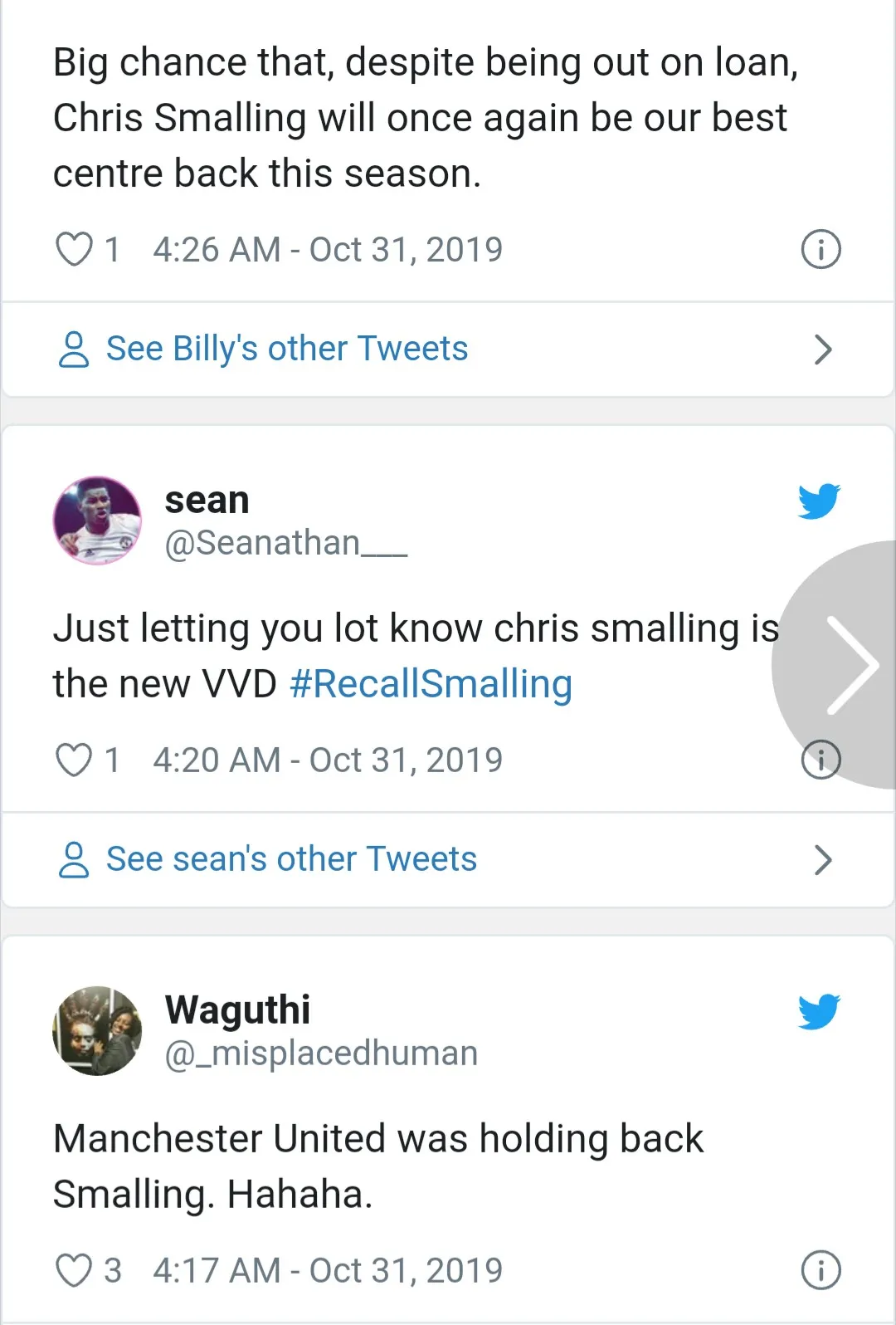 man utd fans react to smalling's goal - Bóng Đá