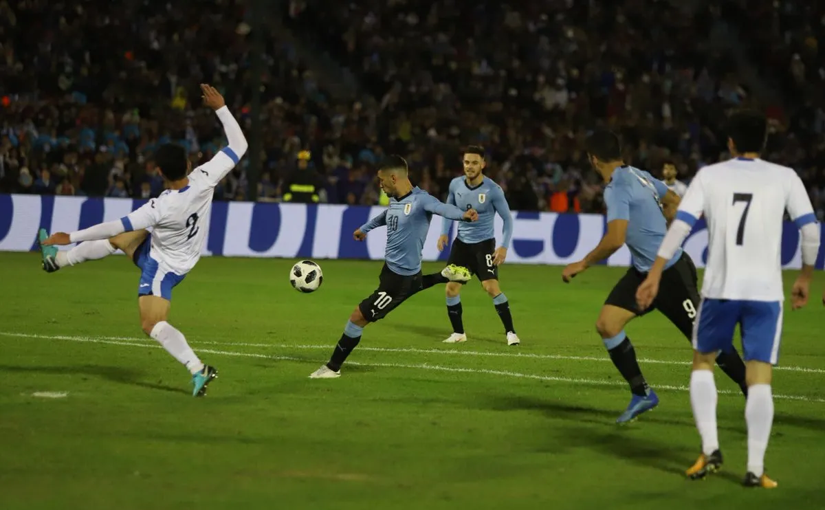 Giao hữu tiền World Cup 2018: Uruguay 3-0 Uzbekistan - Bóng Đá