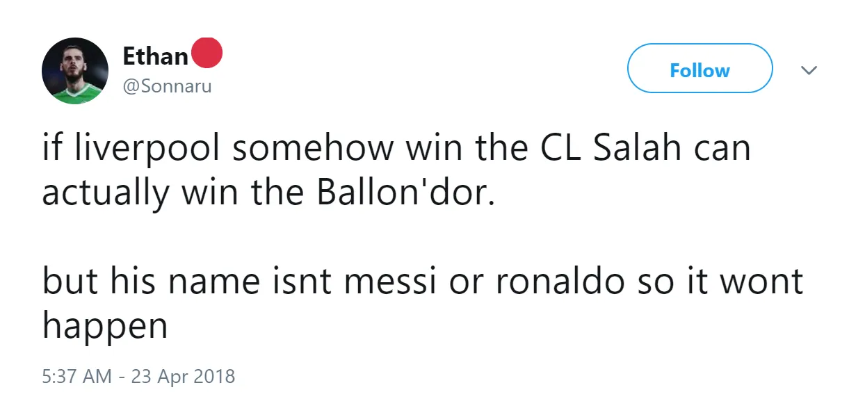 Có vô địch Champions League thì Salah cũng thể giành QBV - Bóng Đá