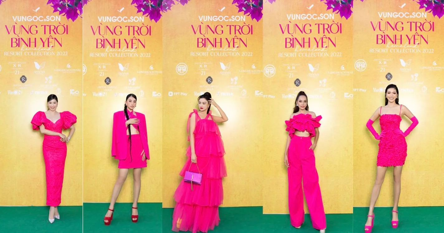 Thảm đỏ Fashion Show Vùng trời bình yên 2022