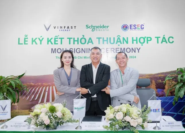 Vinfast Energy, Schneider Electric và ESEC hợp tác thúc đẩy giải pháp pin lưu trữ và quản lý năng lượng ảnh 1