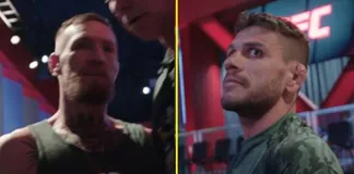 Conor McGregor đấu khẩu Rafael dos Anjos trước cuộc chiến với Dustin Poirier