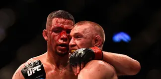 Conor McGregor và Nate Diaz từng 2 lần đối đầu trong lồng bát giác.