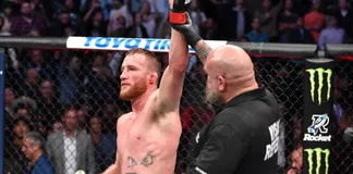 Justin Gaethje đánh bại Michael Chandler tại UFC 268.