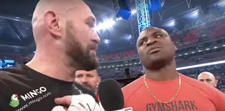 Francis Ngannou và Tyson Fury cùng xuất hiện ở Wembley cuối tuần qua.