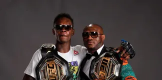 Kamaru Usman (phải) và Israel Adesanya có mối quan hệ thân thiết.