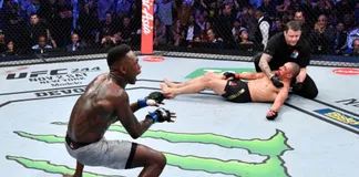 Israel Adesanya hạ knockout Robert Whittaker tại UFC 243.