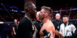 Dricus Du Plessis và Israel Adesanya có tranh cãi tại UFC 290.