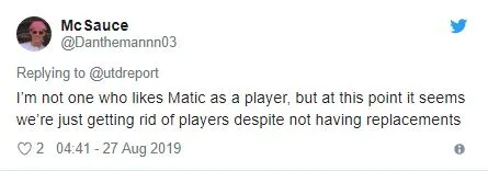 Manchester United fans react to possible loan exit for Nemanja Matic - Bóng Đá