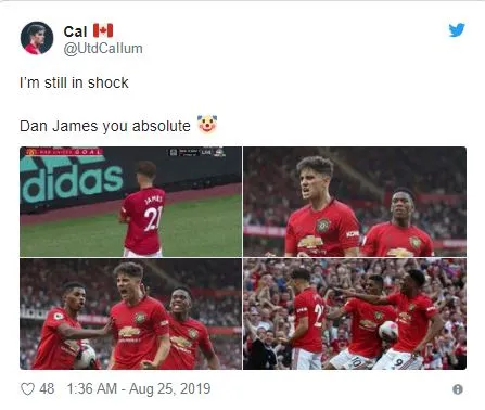Manchester United fans slam Daniel James’ celebration - Bóng Đá