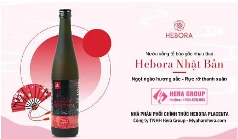 Nước uống Hebora Placenta Nhật Bản