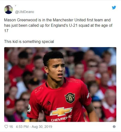 Loads of Man Utd fans react as Greenwood called up to England u21 squad - Bóng Đá