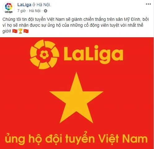 BTC La Liga lại khen VN - Bóng Đá