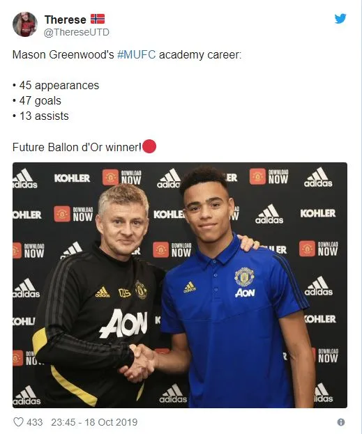 Man United fans react to Mason Greenwood signing a new contract - Bóng Đá