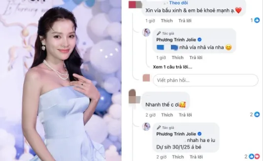 Phương Trinh Jolie khá cởi mở và còn tiết lộ thêm thời gian dự sinh