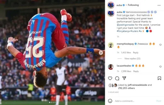 Arsenal striker Alexandre Lacazette sends message to Pierre-Emerick Aubameyang after Barcelona hat-trick - Bóng Đá