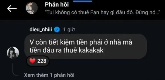 Diệu Nhi cũng ra mặt để bênh vực chồng: