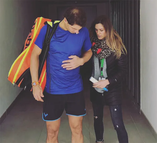 Ana Mayrata có lần cộng tác với tay vợt đồng hương Rafael Nadal, quảng bá cho học viện tennis của Vua sân đất nện.