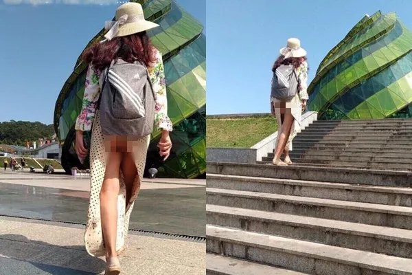 Hình ảnh khiến nhiều người phải đỏ mặt.