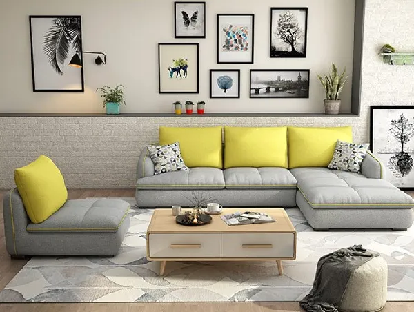 Nên kê sofa sát vào tường để giúp tích lũy của cải.